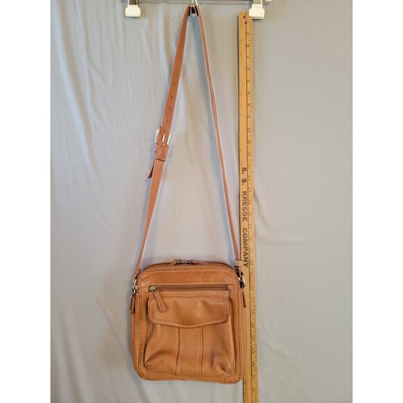 Fossil Brown Leather Crossbody Messenger Bag Purse Pockets Adj Strap - Picture 13 of 14